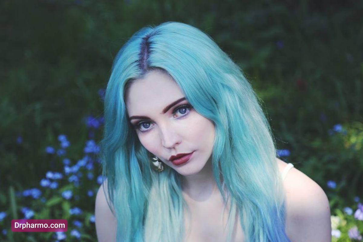 رنگ موی فانتزی آبی یخی